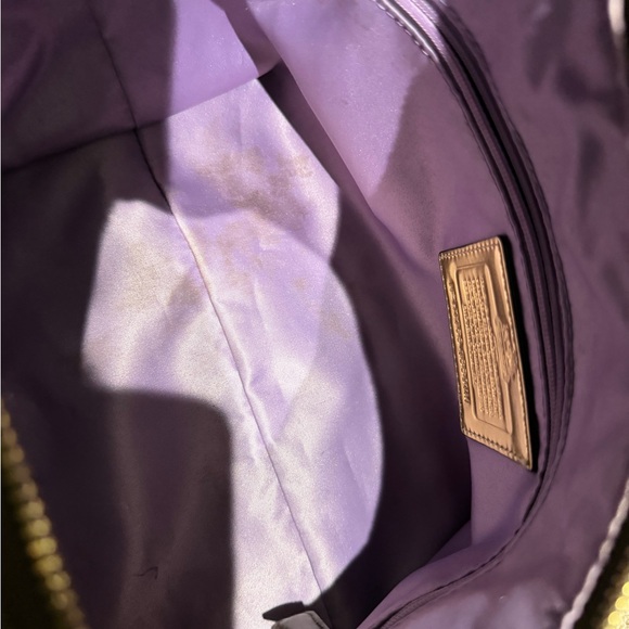 Coach Tan and Brown Signature Shoulder Bag - Picture 6 of 7